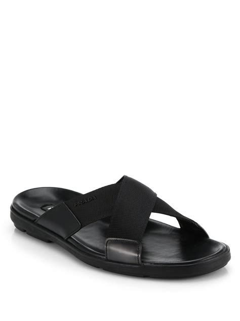 prada sandals men|prada men's slip on shoes.